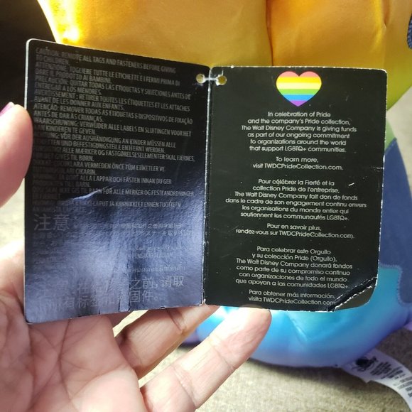 ^ DISNEY Store PLUSH - PRIDE COLLECTION - STITCH - RAINBOW - Picture 7 of 9